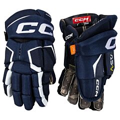 Ice Hockey Gloves CCM TACKS AS-V Junior NAVY/WHITE12