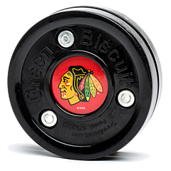 Green Biscuit NHL Chicago Black Hawks Puck