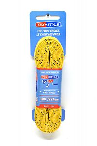 Skate Laces Tex Style Waxe Molded 1510MT YELLOW 108