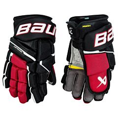 Rękawice hokejowe Bauer Supreme S23 MACH Junior BLACK/RED10